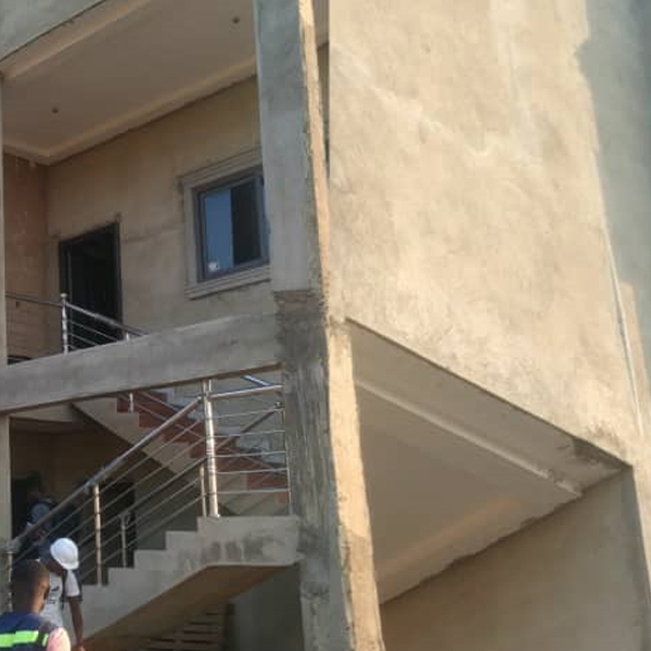 Five rooms flat, two storey building